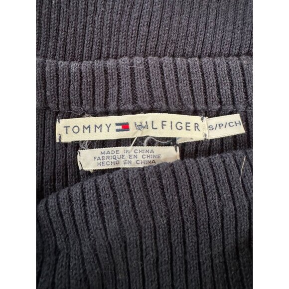 Tommy Hilfiger Navy Blue Sleeveless Ribbed Knit Cotton Top Size SP - Picture 10 of 16